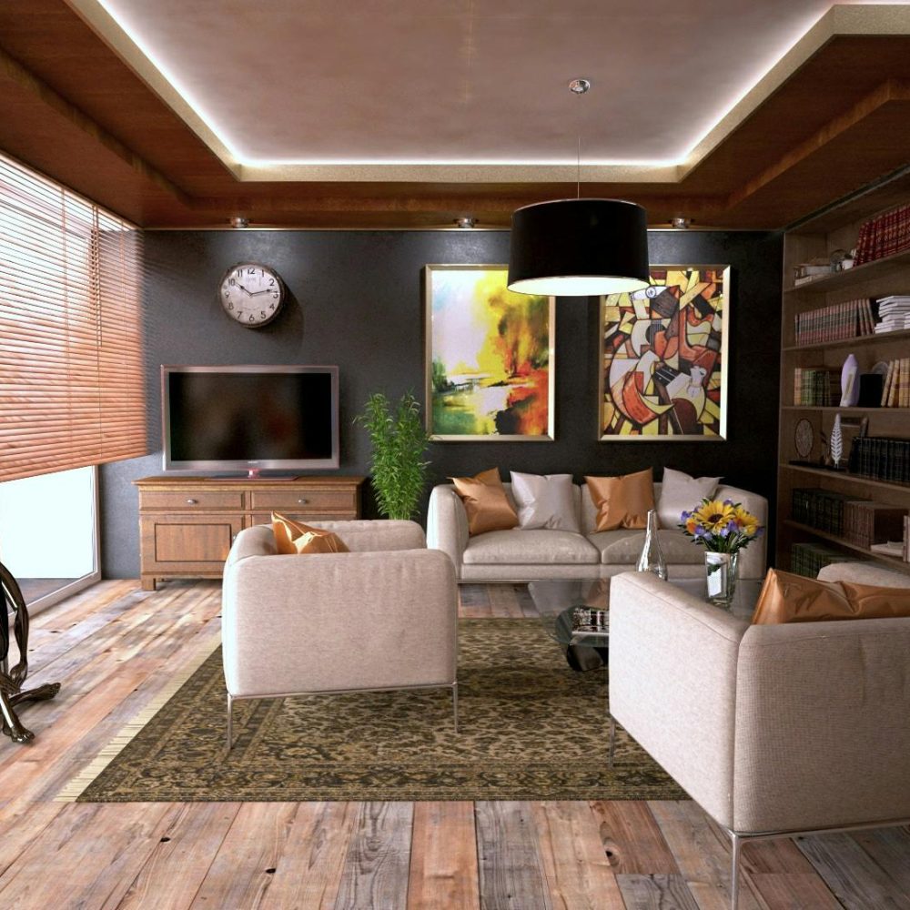 Inviting living room interior featuring modern design with cozy furnishings and stylish decor.